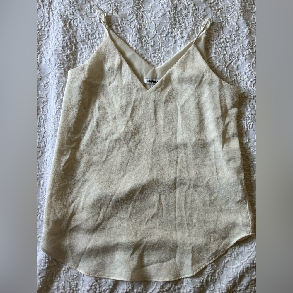 Express V-Neck Camisole - Cream Colored